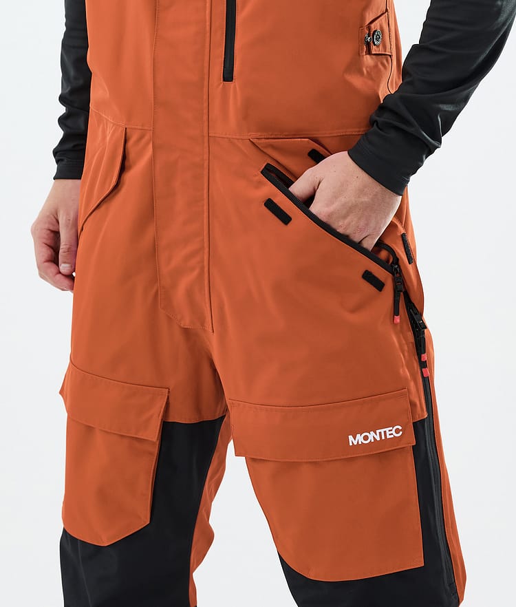 Montec Fawk Snowboard Pants Men Burned Orange/Black Renewed, Image 5 of 7