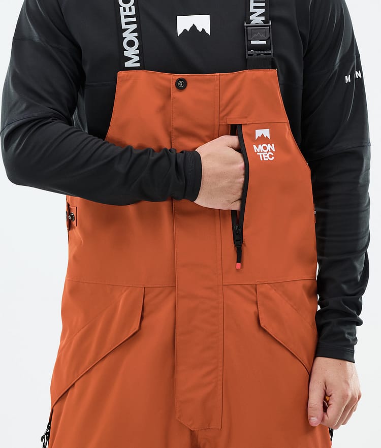 Montec Fawk Ski Pants Men Burned Orange/Black, Image 6 of 7