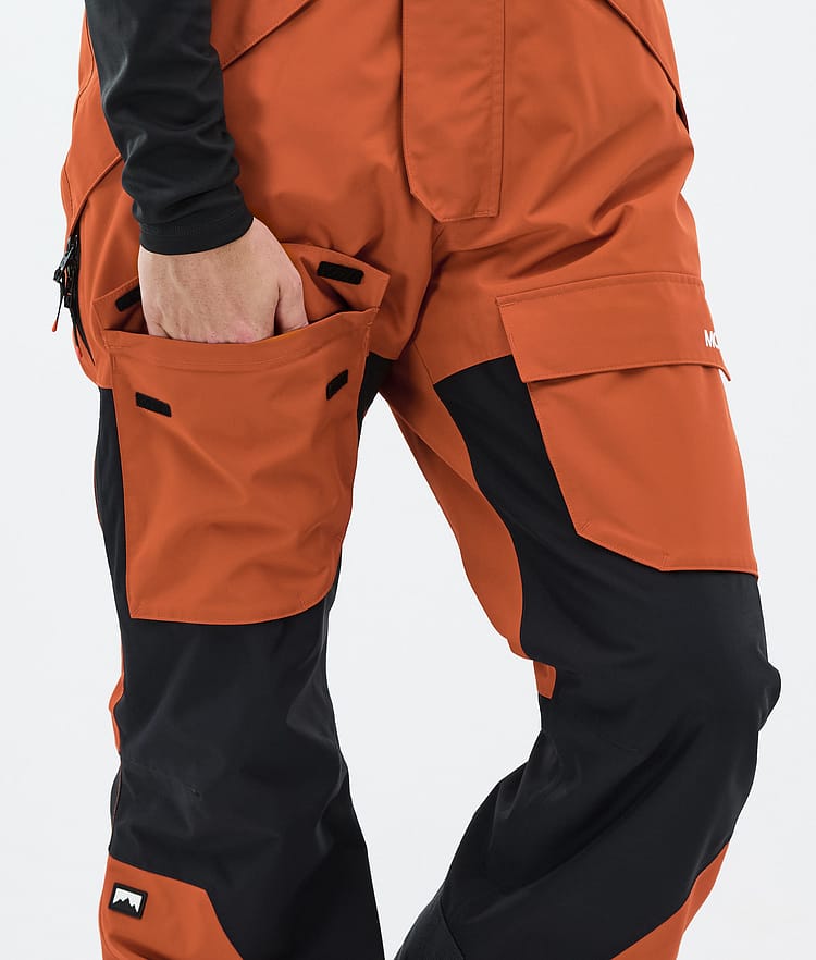 Montec Fawk Ski Pants Men Burned Orange/Black, Image 7 of 7