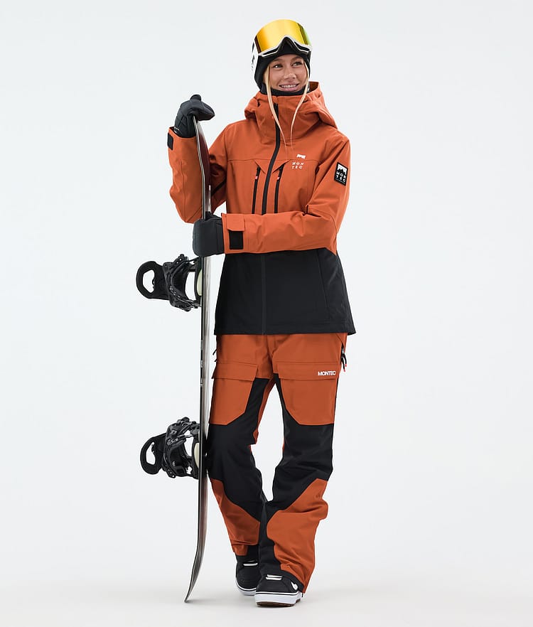 Montec Moss W Snowboard Jacket Women Burned Orange/Black, Image 2 of 9