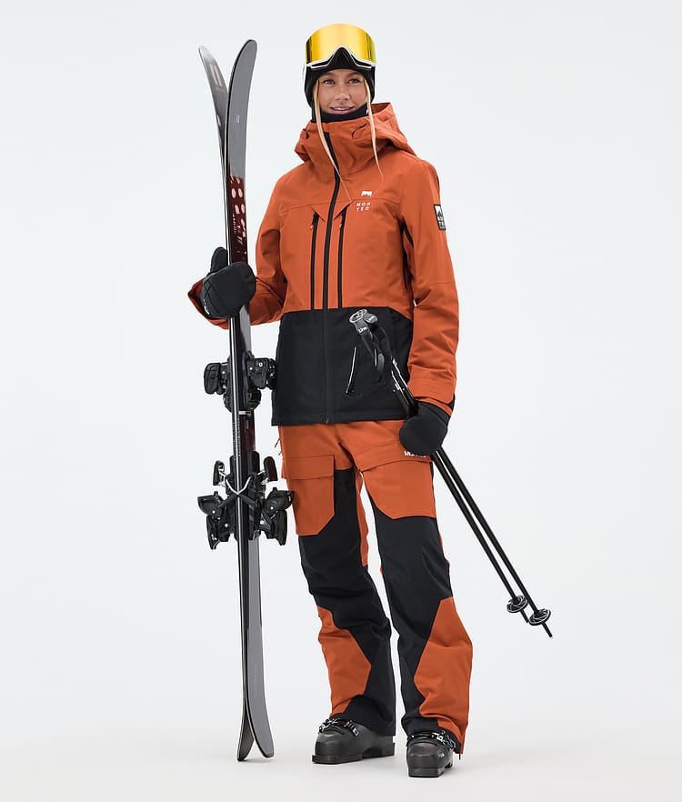 Montec Moss W Giacca Sci Donna Burned Orange/Black, Image 2 of 9