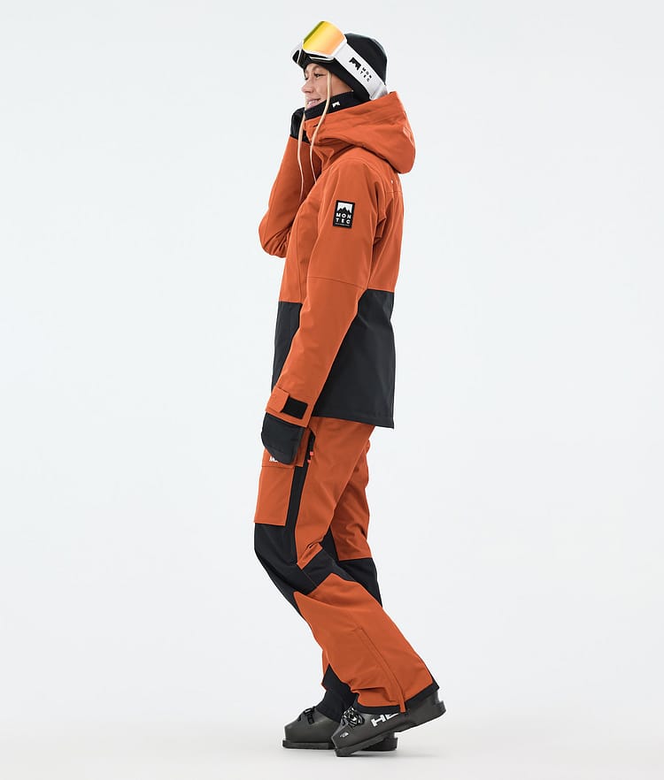 Montec Moss W Giacca Sci Donna Burned Orange/Black, Image 3 of 9