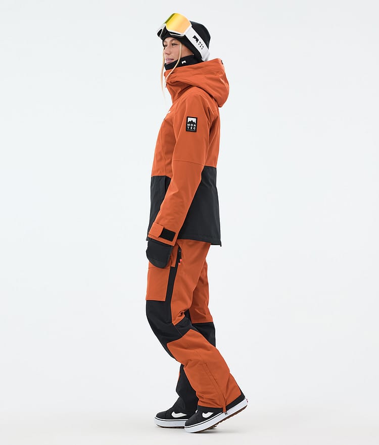 Montec Moss W Snowboard Jacket Women Burned Orange/Black, Image 3 of 9