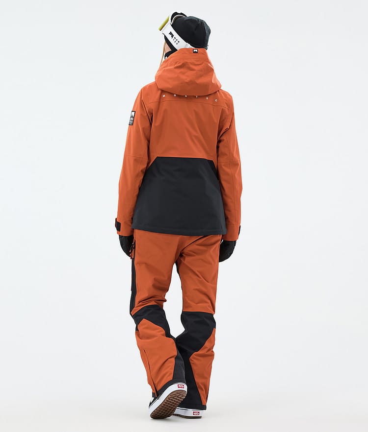 Montec Moss W Snowboard Jacket Women Burned Orange/Black, Image 4 of 9