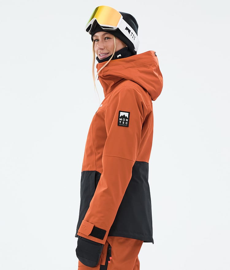 Montec Moss W Snowboard Jacket Women Burned Orange/Black, Image 5 of 9
