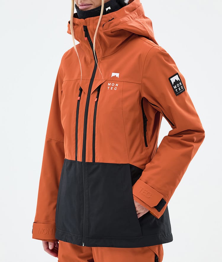 Montec Moss W Snowboard Jacket Women Burned Orange/Black, Image 7 of 9