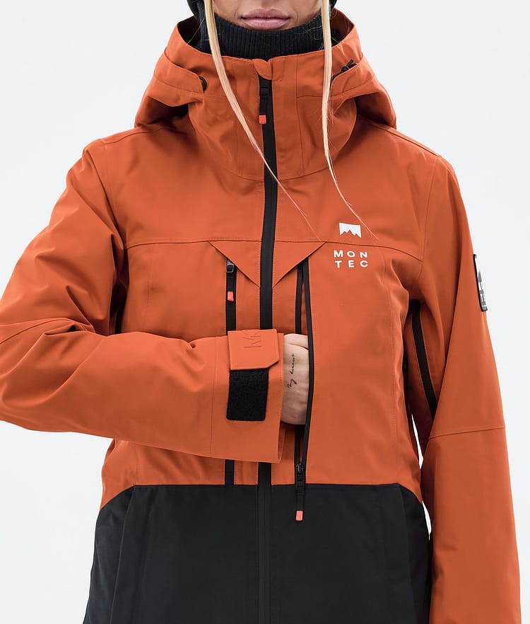 Montec Moss W Snowboard Jacket Women Burned Orange/Black, Image 8 of 9