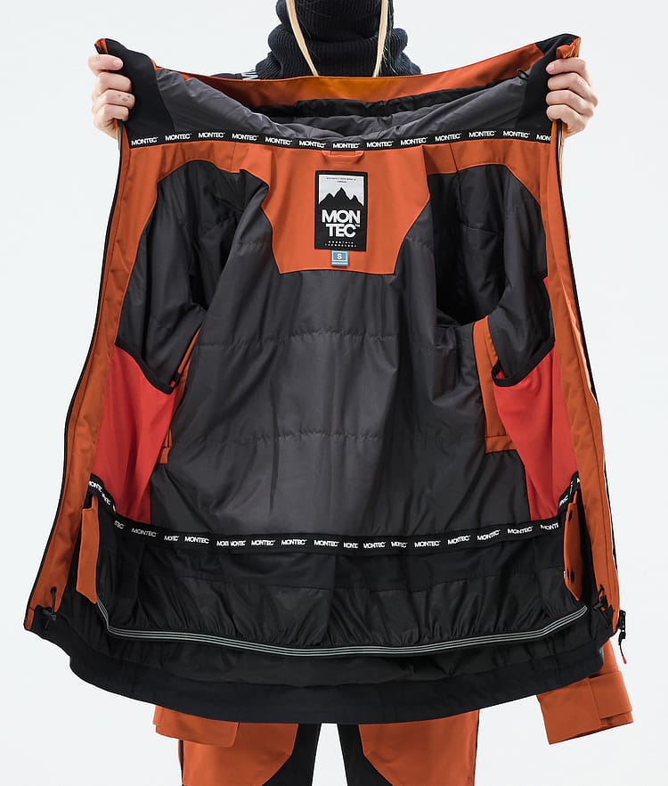 Montec Moss W Snowboard Jacket Women Burned Orange/Black, Image 9 of 9
