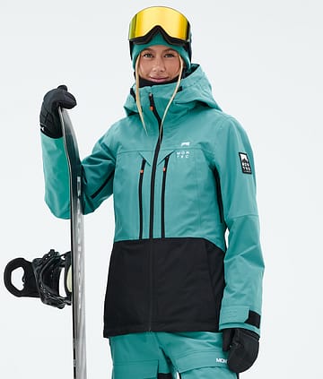 Moss W Snowboard Jacket Turquoise/Black