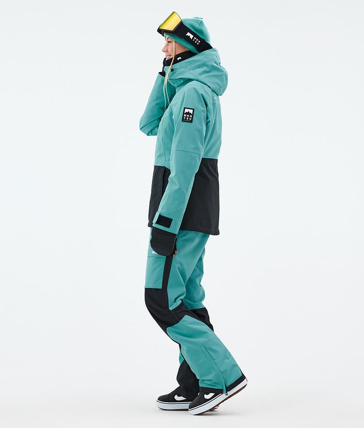 Montec Moss W Snowboard Jacket Women Turquoise/Black, Image 3 of 9