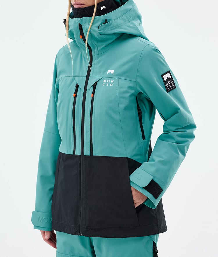 Montec Moss W Snowboard Jacket Women Turquoise/Black, Image 7 of 9