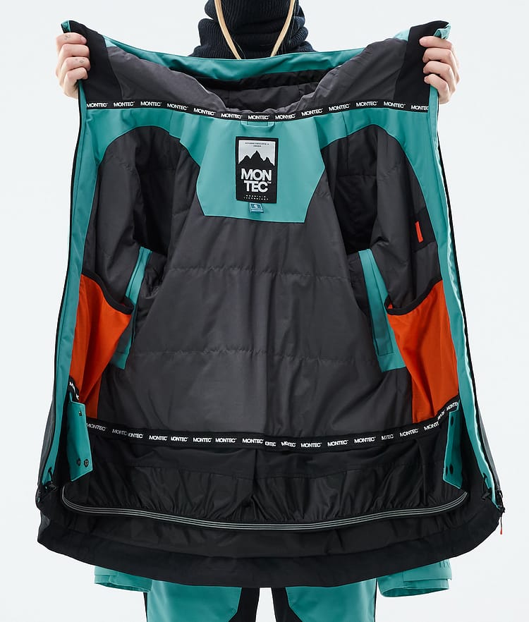 Montec Moss W Snowboard Jacket Women Turquoise/Black, Image 9 of 9