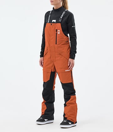 Montec Fawk W Snowboard Pants Burned Orange/Black Renewed