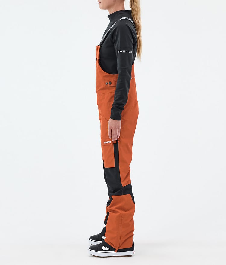 Montec Fawk W Snowboard Pants Women Burned Orange/Black, Image 3 of 7