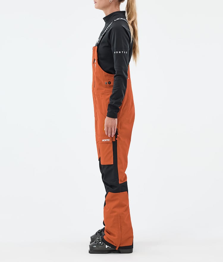 Montec Fawk W Pantaloni Sci Donna Burned Orange/Black, Image 3 of 7