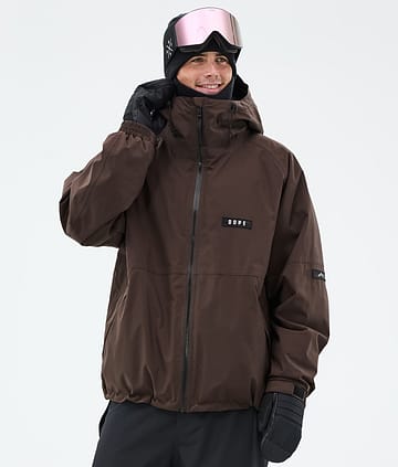 Dope Spartan Snowboard Jacket Dark Brown Renewed