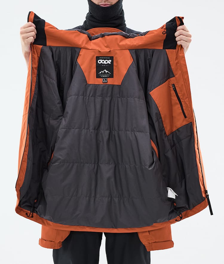 Dope Spartan Snowboardjacke Herren Burned Orange, Image 9 of 9