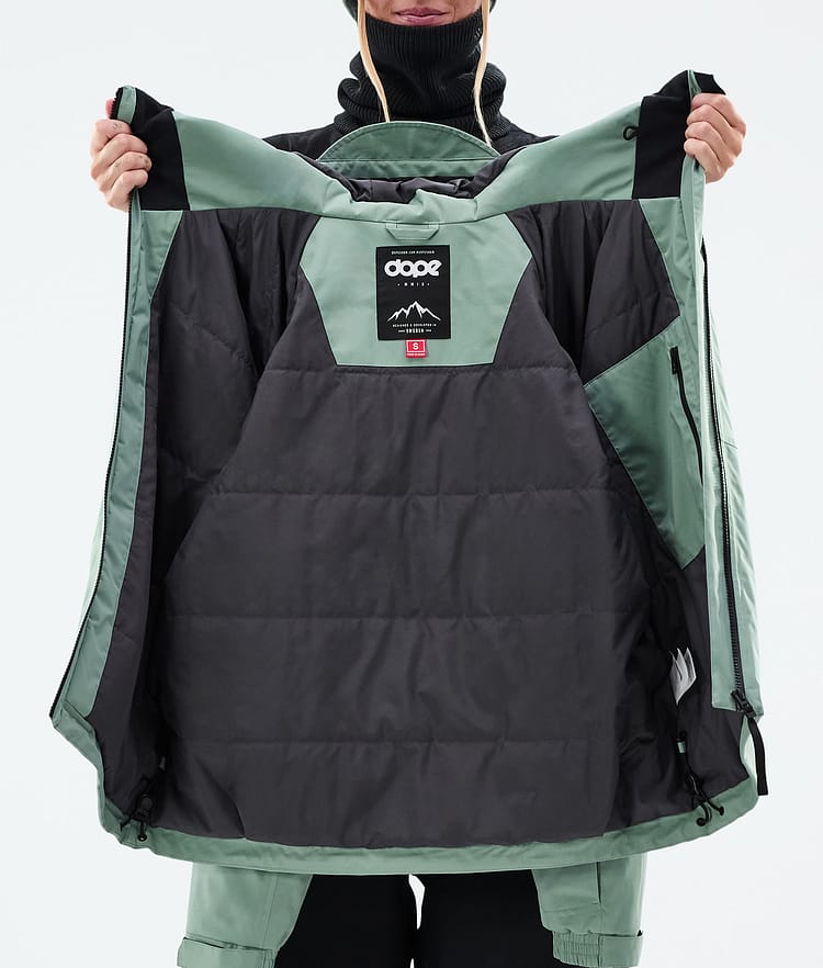 Dope Spartan W Snowboard Jacket Women Faded Green Renewed, Image 8 of 8