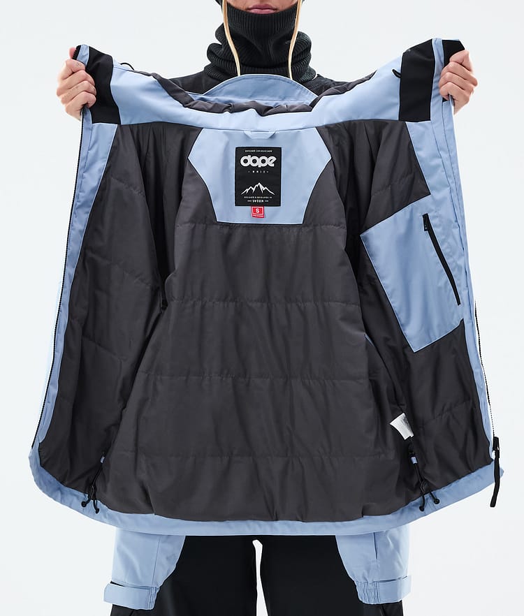 Dope Spartan W Snowboard Jacket Women Spike Light Blue/Black, Image 8 of 8