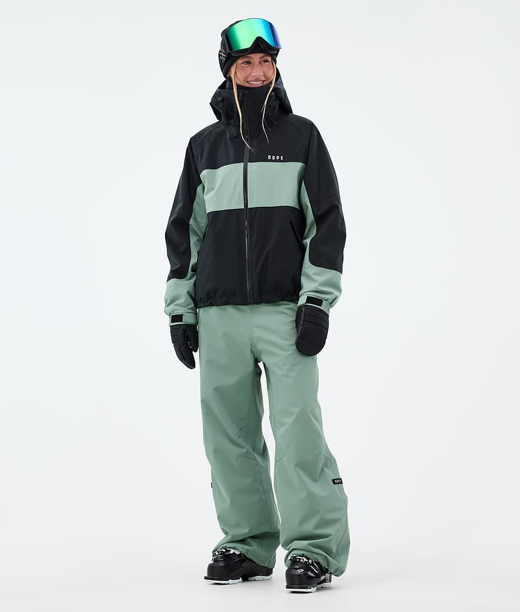 Dope Spartan W Ski Jacket Women Stripe Black/Faded Green, Image 2 of 8