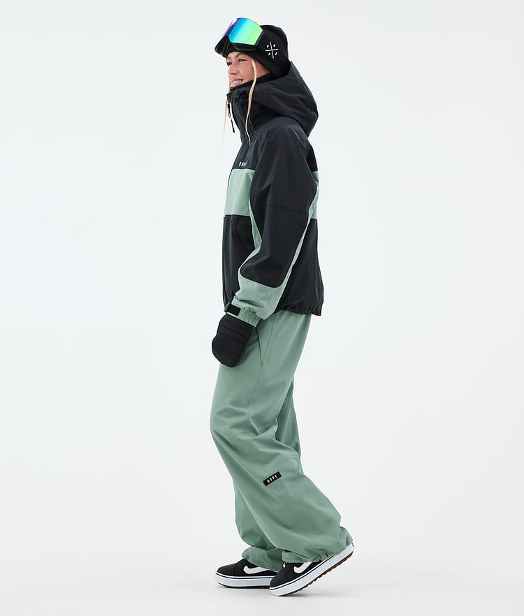 Dope Spartan W Snowboard Jacket Women Stripe Black/Faded Green, Image 3 of 8