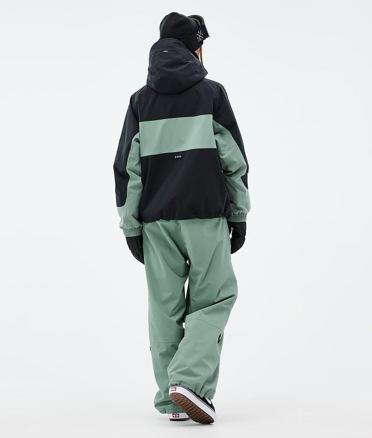 Dope Spartan W Snowboard Jacket Women Stripe Black/Faded Green, Image 4 of 8