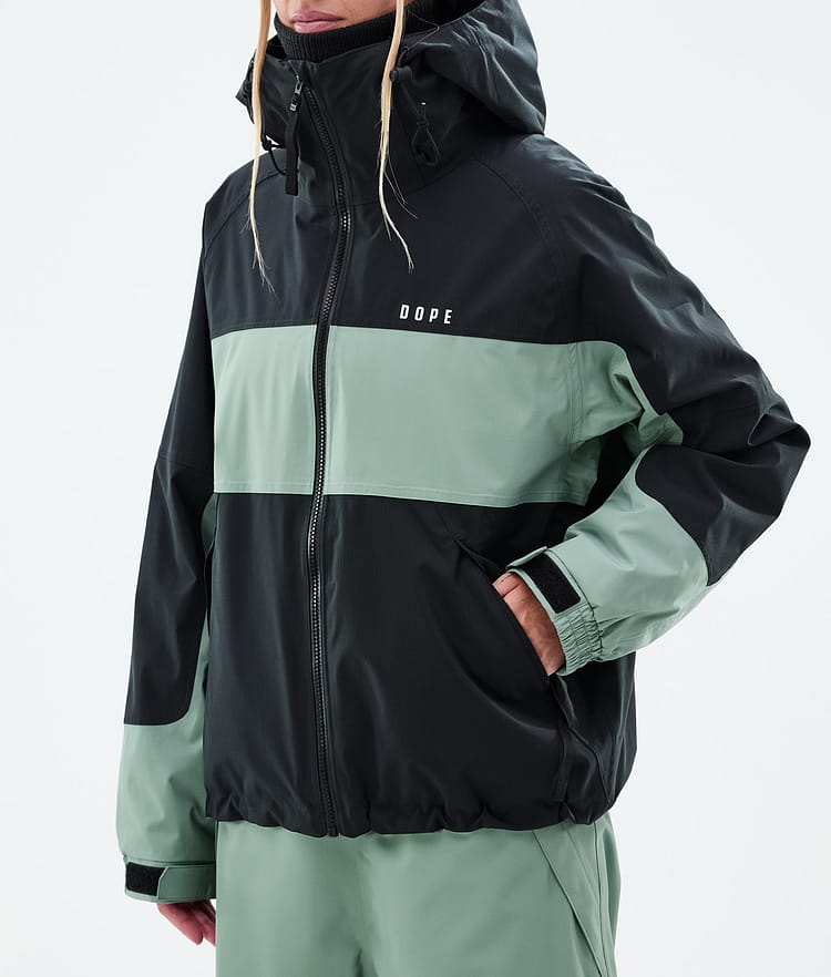 Dope Spartan W Ski Jacket Women Stripe Black/Faded Green, Image 7 of 8