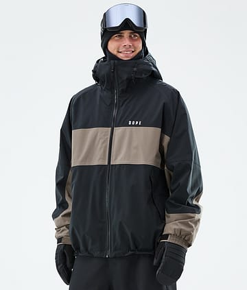 Dope Spartan Snowboard Jacket Black/Walnut Renewed