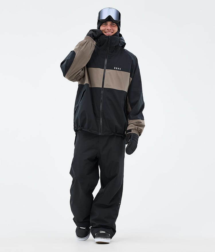 Dope Spartan Snowboard Jacket Men Stripe Black/Walnut Renewed, Image 2 of 8