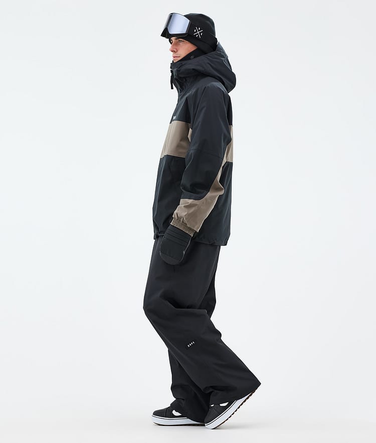 Dope Spartan Snowboard Jacket Men Stripe Black/Walnut Renewed, Image 3 of 8