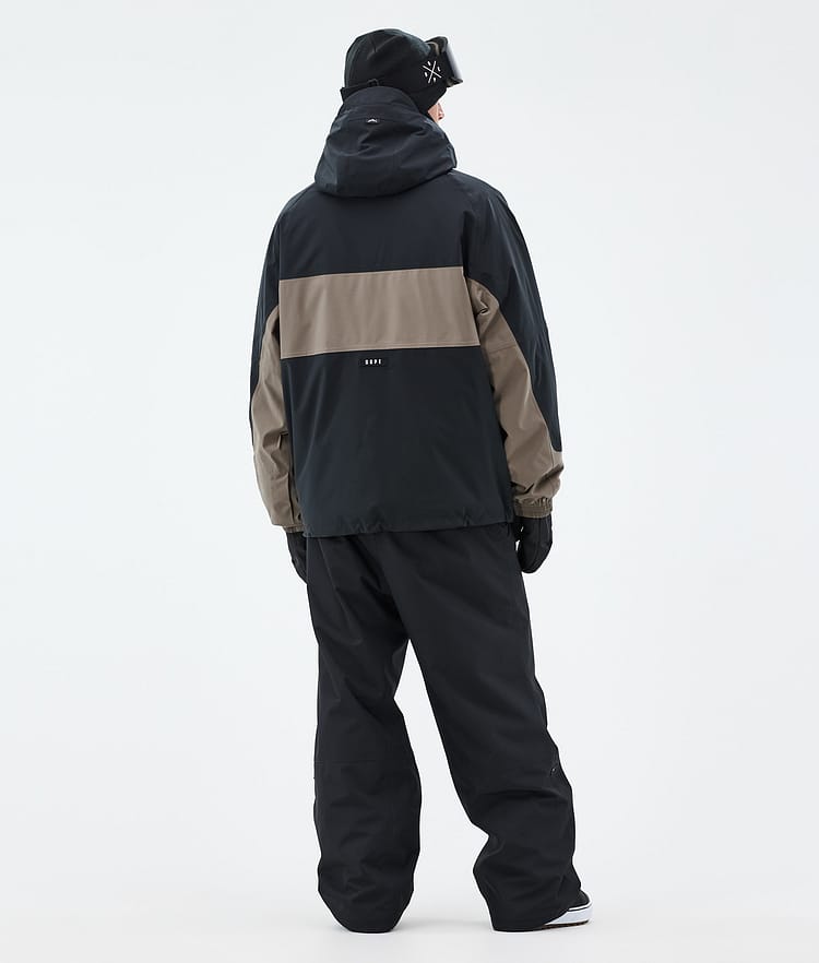 Dope Spartan Snowboard Jacket Men Stripe Black/Walnut Renewed, Image 4 of 8
