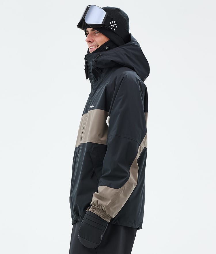 Dope Spartan Snowboard Jacket Men Stripe Black/Walnut Renewed, Image 5 of 8