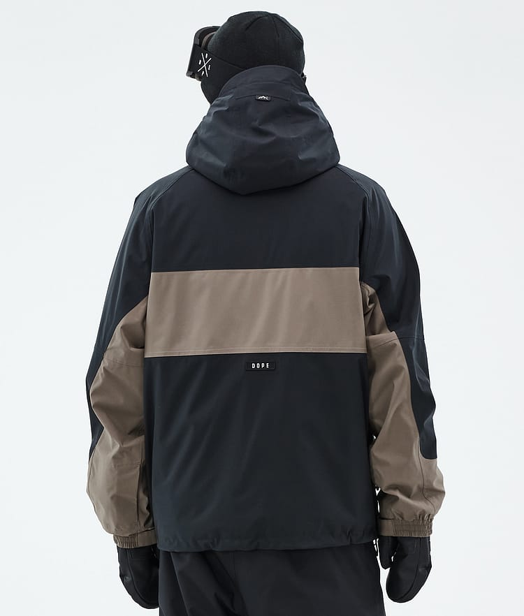 Dope Spartan Snowboard Jacket Men Stripe Black/Walnut Renewed, Image 6 of 8