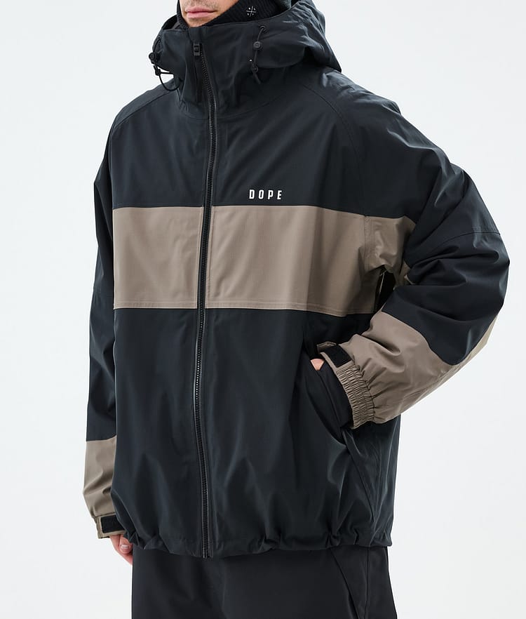 Dope Spartan Snowboard Jacket Men Stripe Black/Walnut Renewed, Image 7 of 8