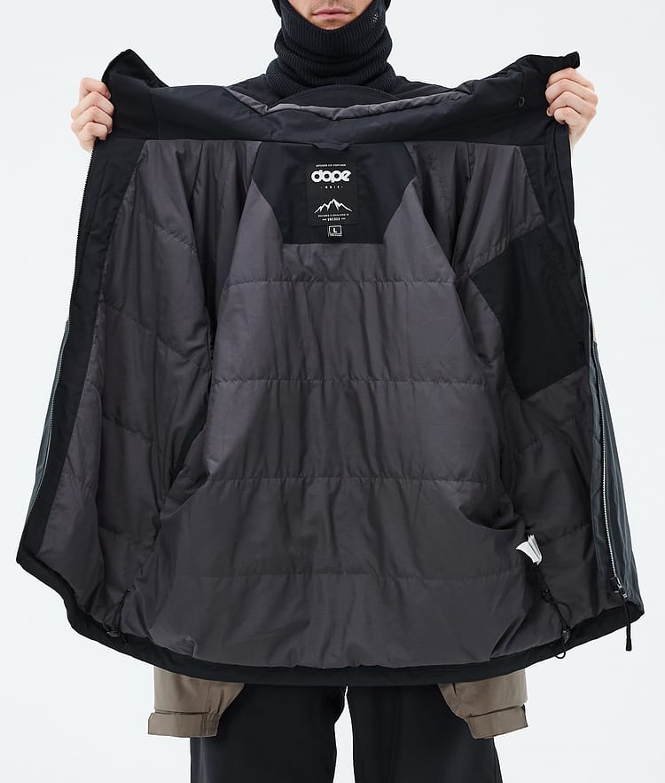 Dope Spartan Snowboard Jacket Men Stripe Black/Walnut Renewed, Image 8 of 8