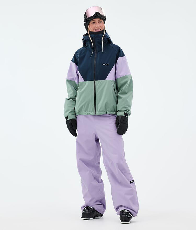 Dope Spartan W Ski Jacket Women Sport Dark Blue/Faded Violet/Faded Green, Image 2 of 8