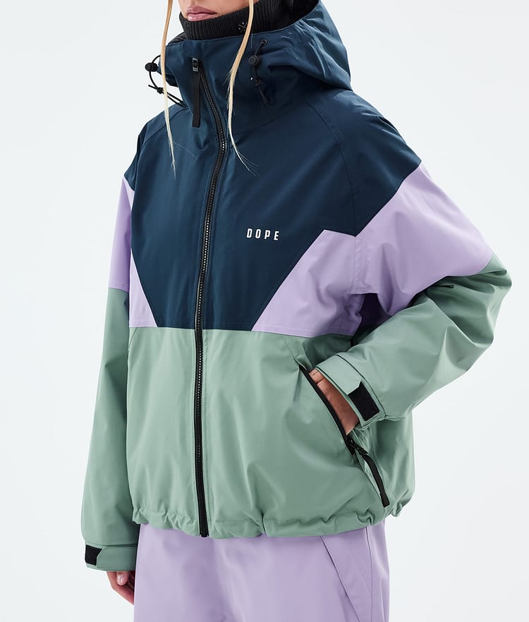 Dope Spartan W Ski Jacket Women Sport Dark Blue/Faded Violet/Faded Green, Image 7 of 8