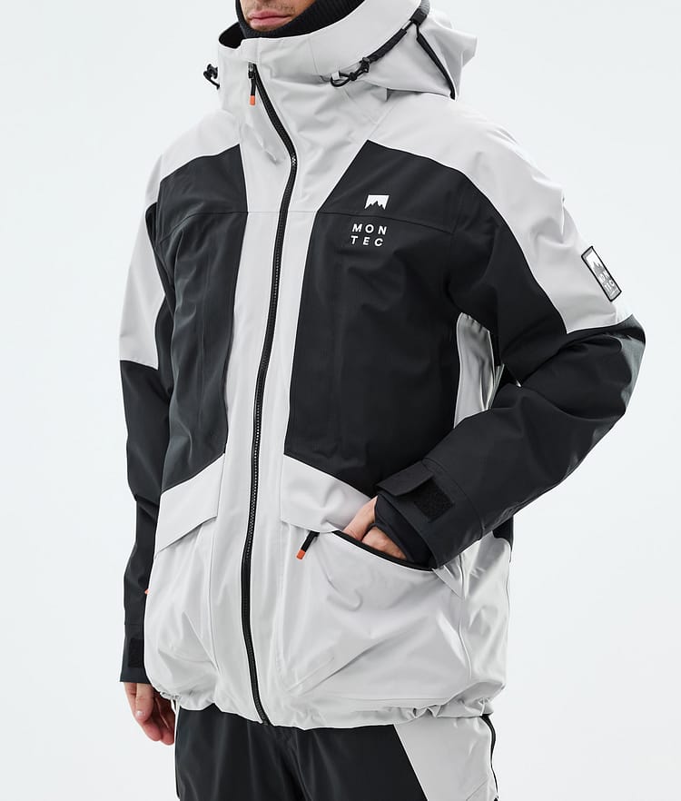 Montec Morpheus Snowboard Jacket Men Light Grey/Black, Image 7 of 9