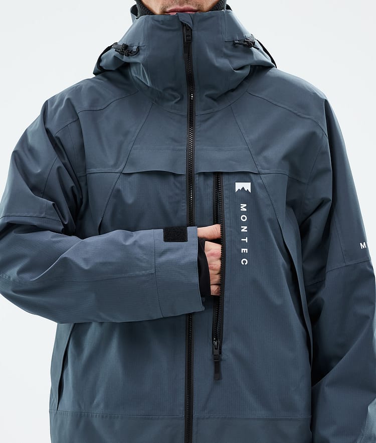 Montec Oracle Snowboard Jacket Men Metal Blue, Image 8 of 9