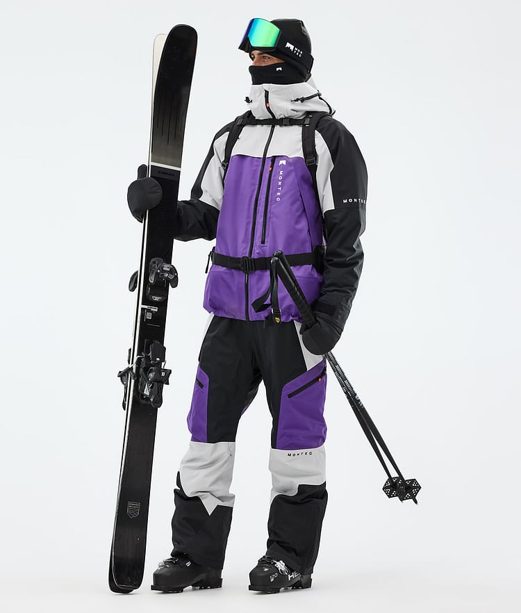 Montec Oracle Ski Jacket Men Light Grey/Black/Vivid Purple, Image 2 of 9