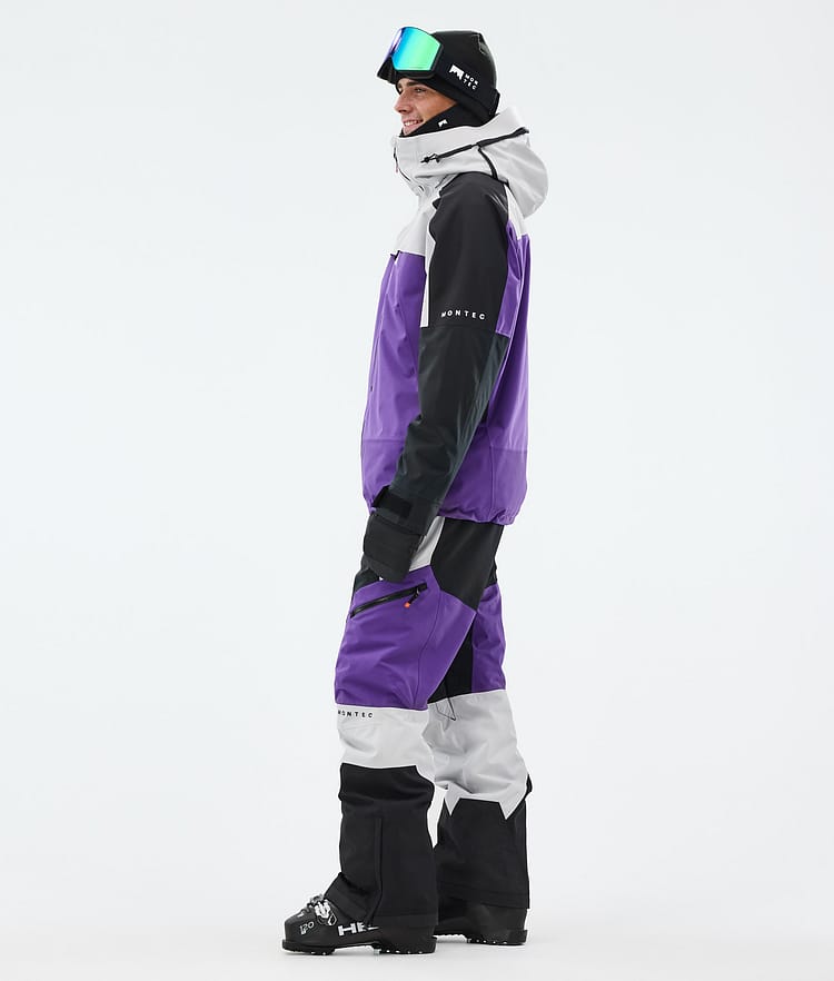 Montec Oracle Ski Jacket Men Light Grey/Black/Vivid Purple, Image 3 of 9