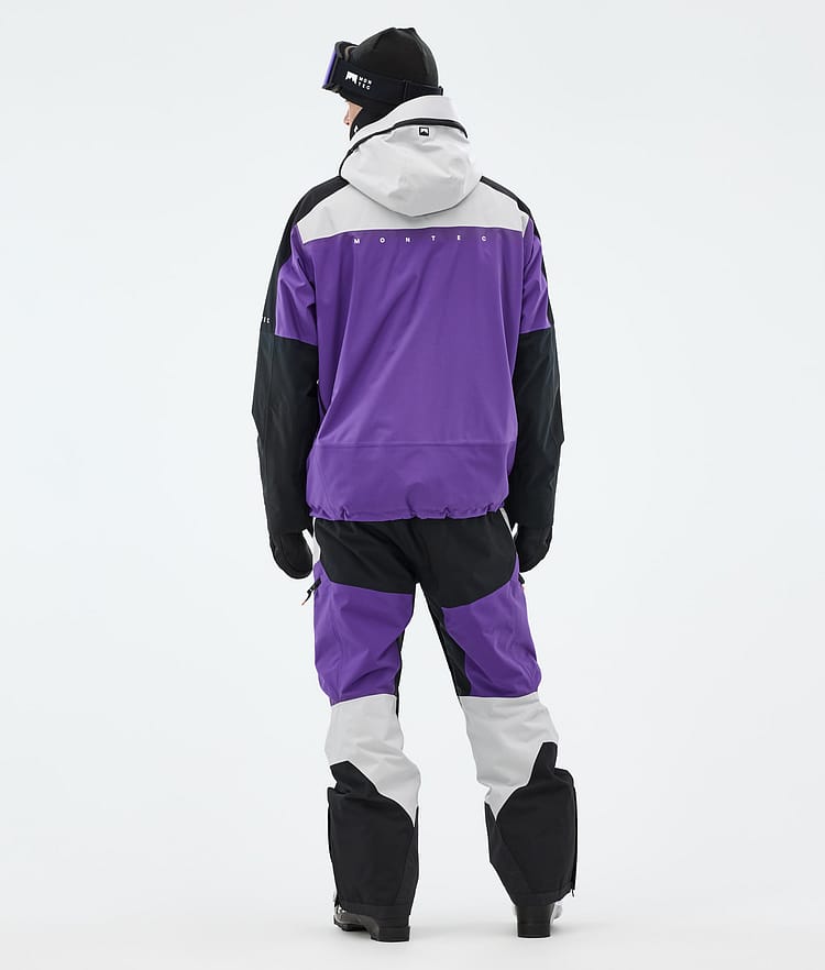 Montec Oracle Ski Jacket Men Light Grey/Black/Vivid Purple, Image 4 of 9