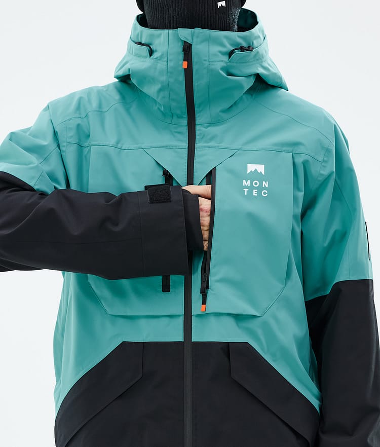 Montec Arch Ski Jacket Men Turquoise/Black, Image 9 of 10