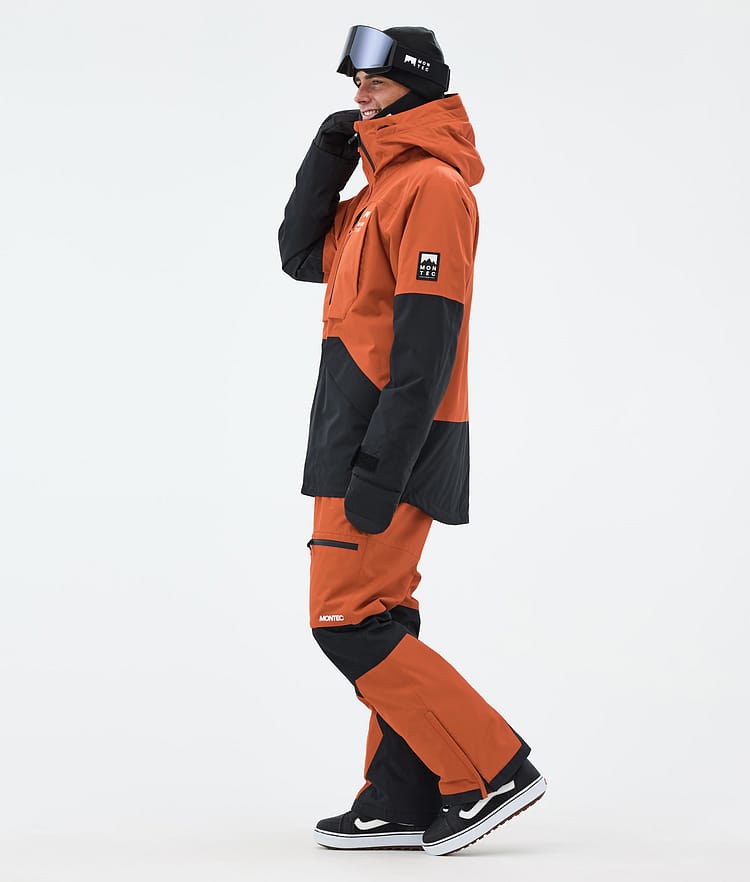 Montec Arch Snowboard Jacket Men Burned Orange/Black Renewed, Image 4 of 10