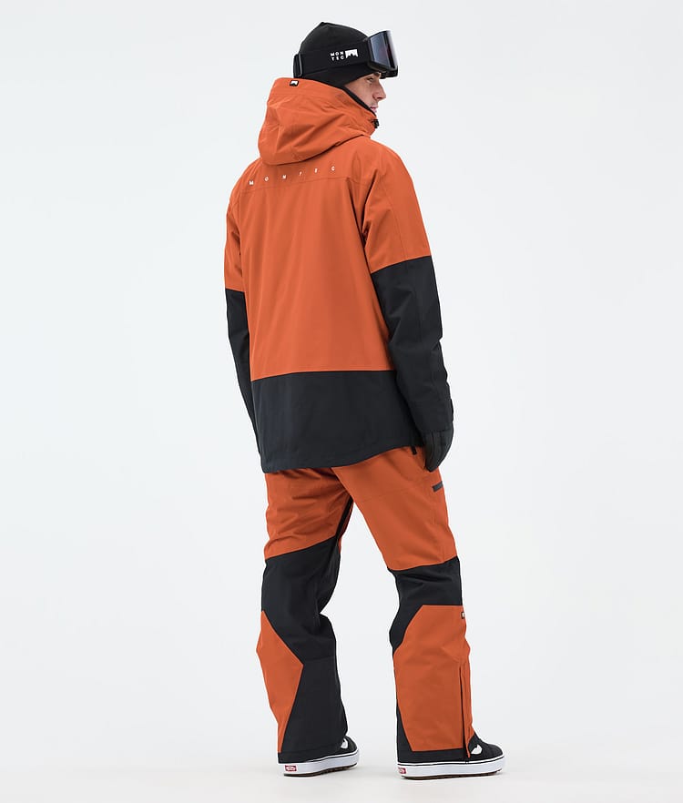 Montec Arch Snowboard Jacket Men Burned Orange/Black Renewed, Image 5 of 10