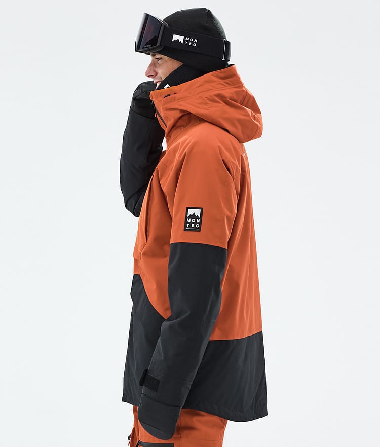 Montec Arch Snowboard Jacket Men Burned Orange/Black Renewed, Image 6 of 10