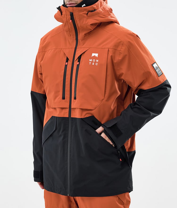 Montec Arch Snowboard Jacket Men Burned Orange/Black Renewed, Image 8 of 10