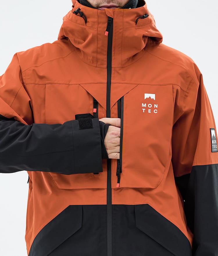 Montec Arch Snowboard Jacket Men Burned Orange/Black Renewed, Image 9 of 10