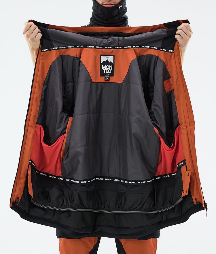 Montec Arch Snowboard Jacket Men Burned Orange/Black Renewed, Image 10 of 10