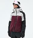 Montec Oracle W Ski Jacket Women Light Grey/Black/Burgundy